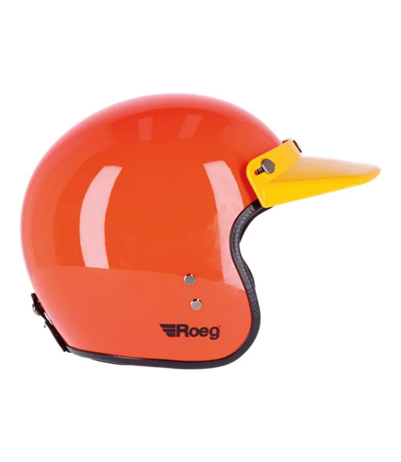 Visiera Moto Vintage Roeg Jett Peak Gialla