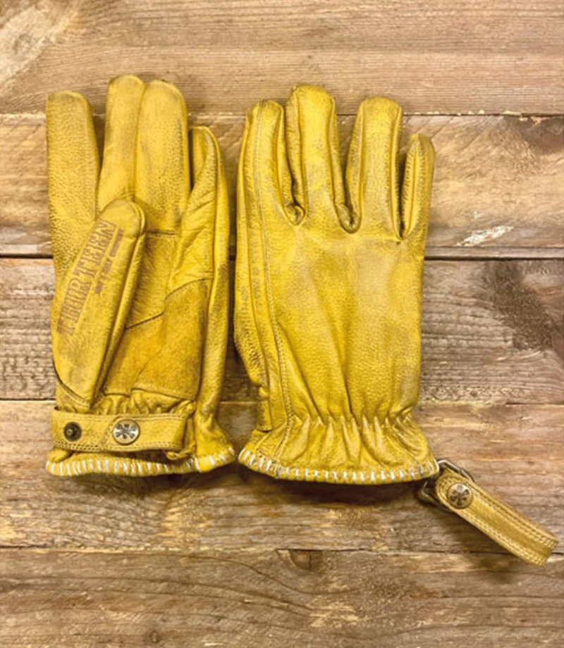 Guanti Moto Vintage 13 1/2 Loud Ride Gialli