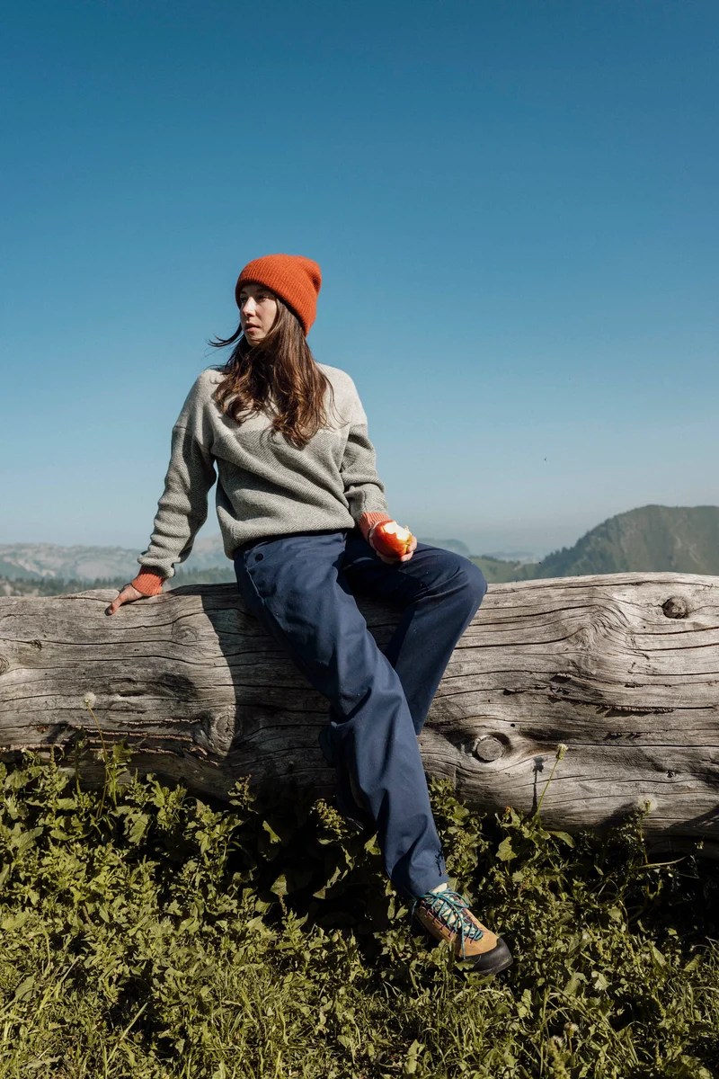 Pull chaud en laine recyclée Femme SKAGGGAM