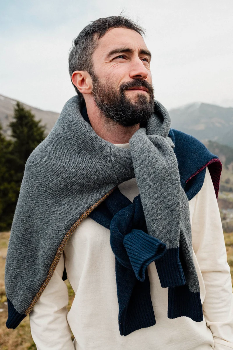 Pull chaud en laine recyclée Homme SNEJNI2