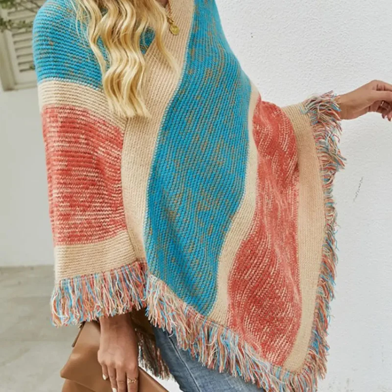 Poncho Plage Bohème Élégant