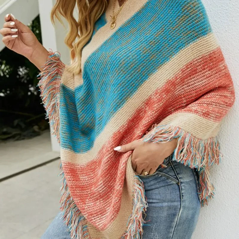 Poncho Plage Bohème Élégant