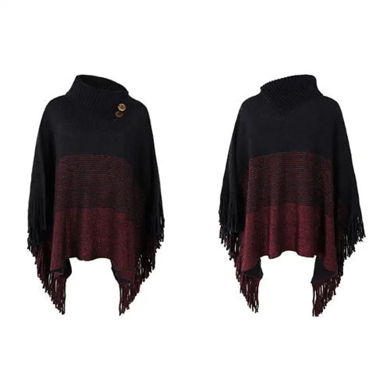 Poncho Chaud Boutons