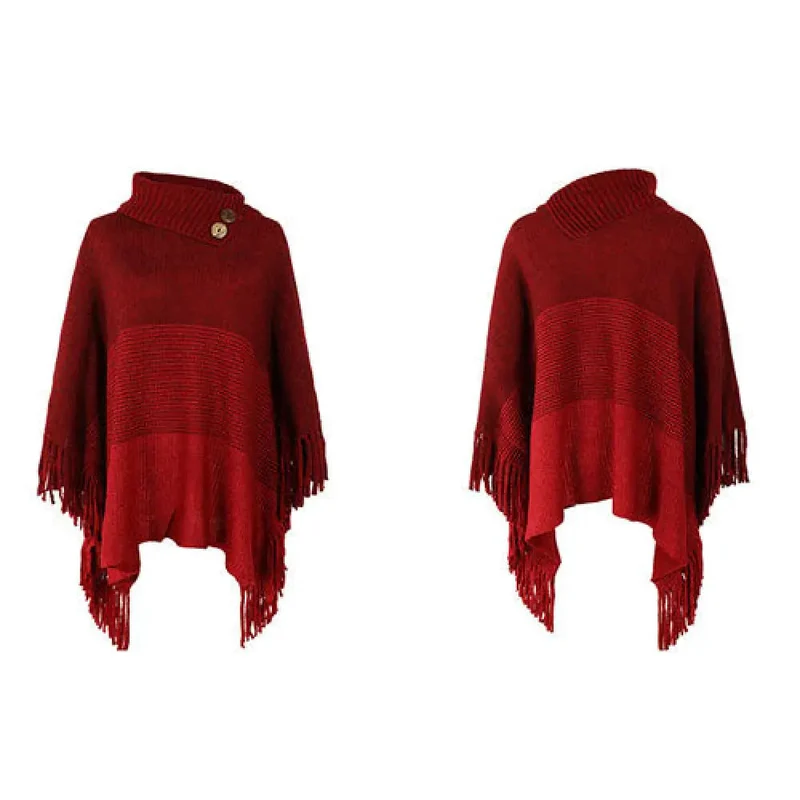Poncho Chaud Boutons