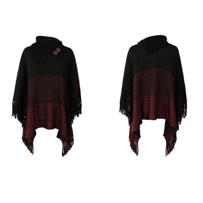 Poncho Chaud Boutons