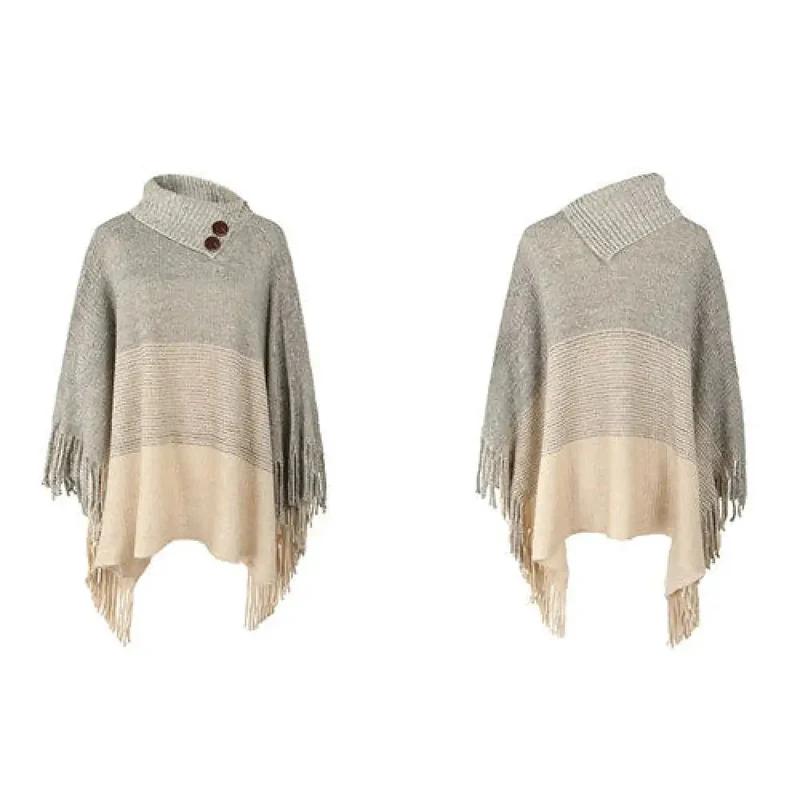 Poncho Chaud Boutons