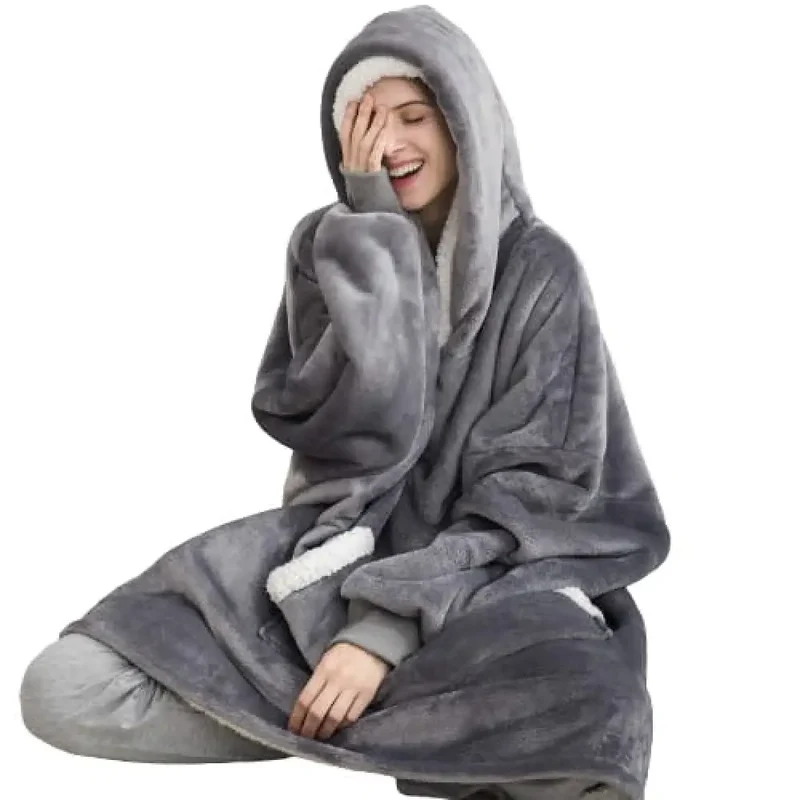 Poncho polaire femme