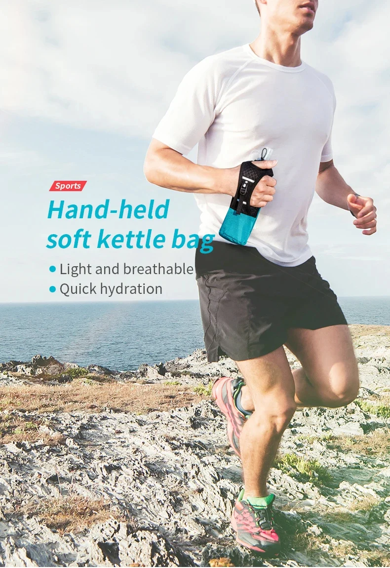 Porte-flasque / porte bouteille avec rangement pour running / trail "AONIJIE - A7106"