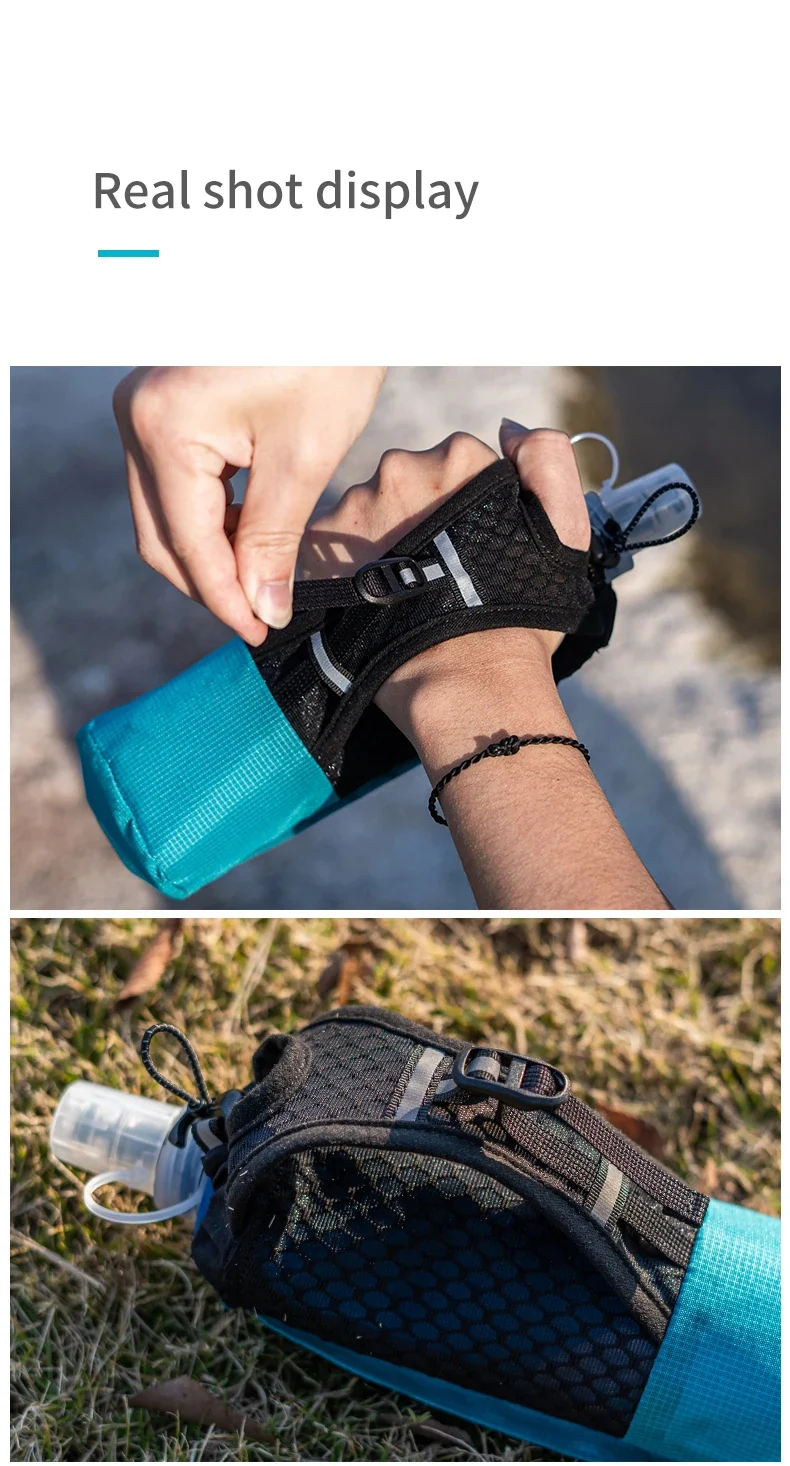 Porte-flasque / porte bouteille avec rangement pour running / trail "AONIJIE - A7106"