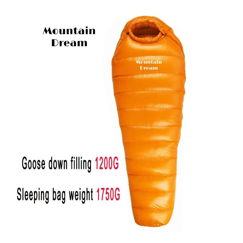 Sac de couchage momie en duvet d'oie 95% 800FP [+10C° confort] jusqu'à [-10°C confort] en version longue "Mountain Dream - Fill series Extended"