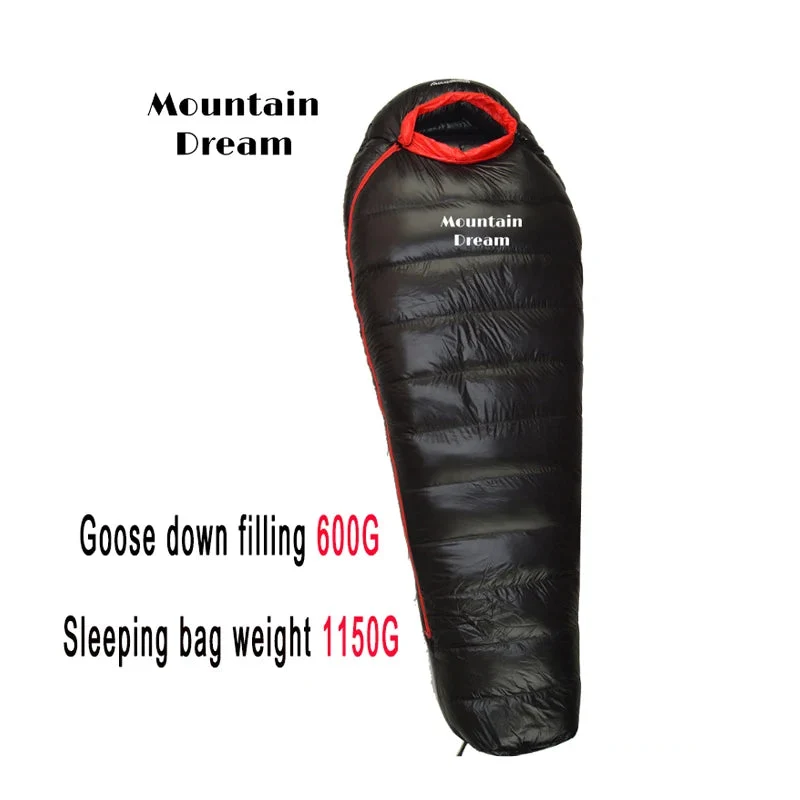 Sac de couchage momie en duvet d'oie 95% 800FP [+10C° confort] jusqu'à [-10°C confort] en version longue "Mountain Dream - Fill series Extended"