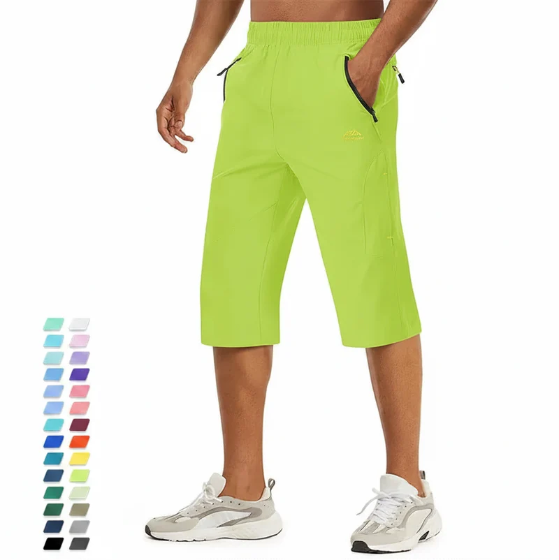 Short longueur 3/4 pour la randonnée avec poches zippées pour homme "Planète Rando - PT255"