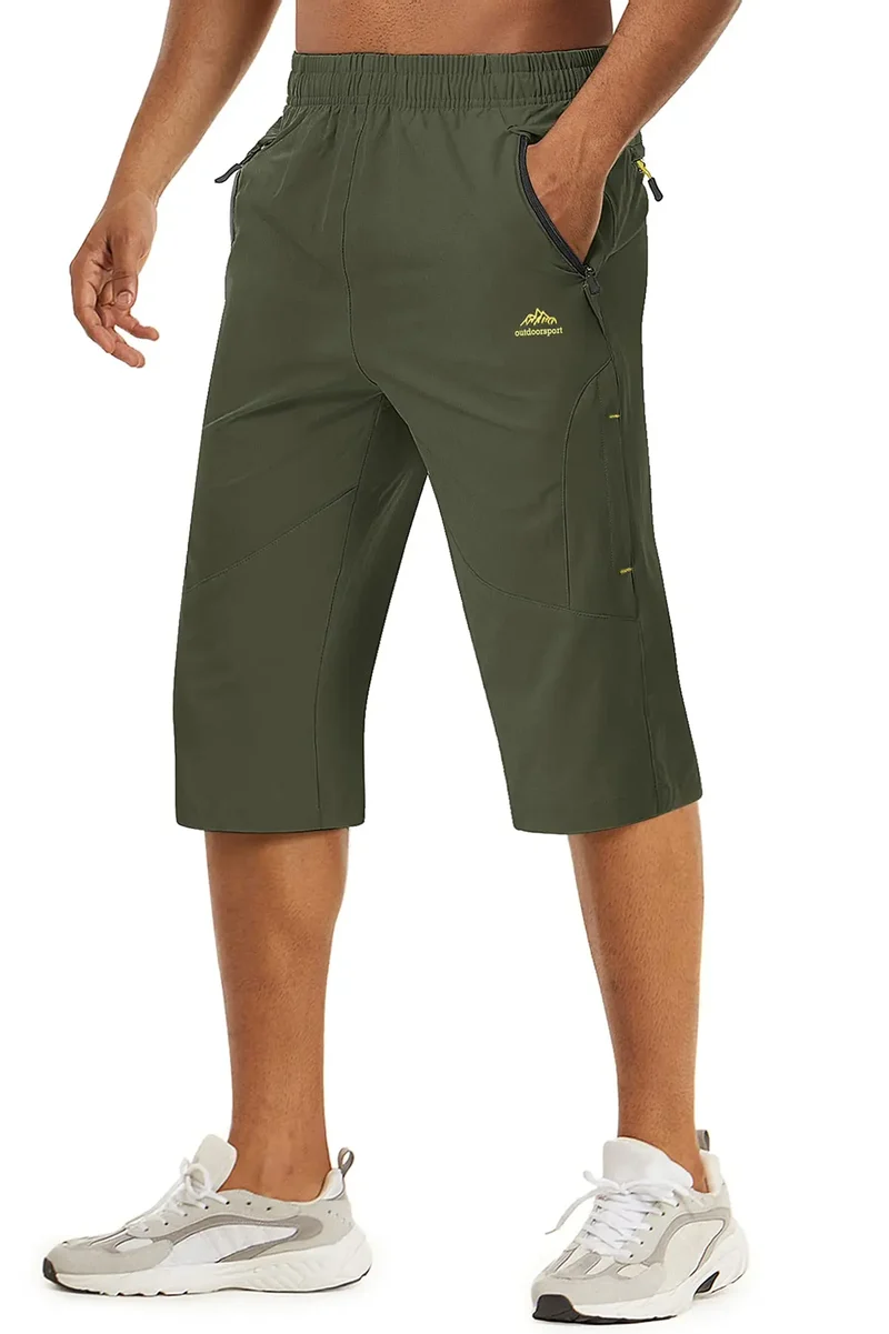 Short longueur 3/4 pour la randonnée avec poches zippées pour homme "Planète Rando - PT255"