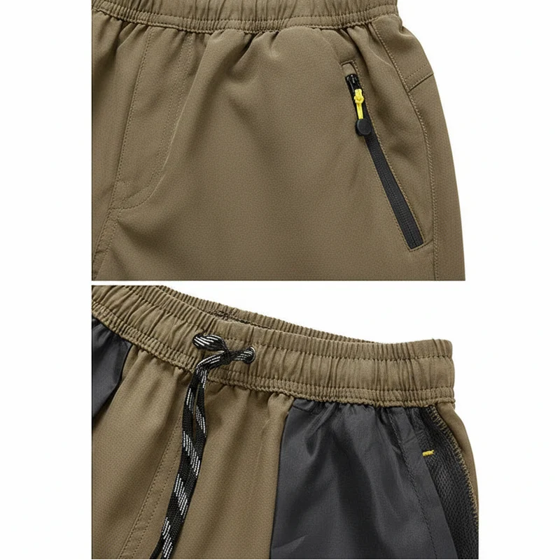 Short longueur 3/4 pour la randonnée avec poches zippées pour homme "Planète Rando - PT255"