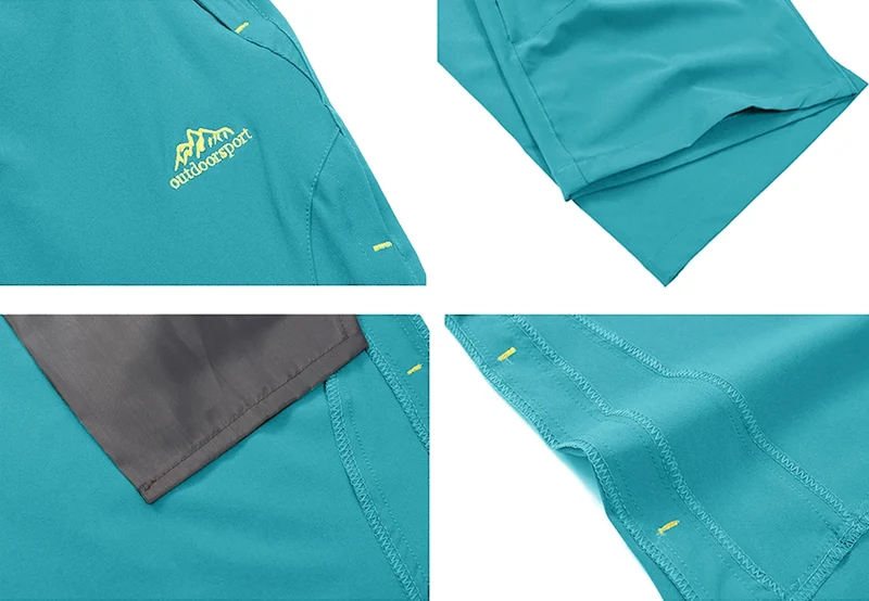 Short longueur 3/4 pour la randonnée avec poches zippées pour homme "Planète Rando - PT255"