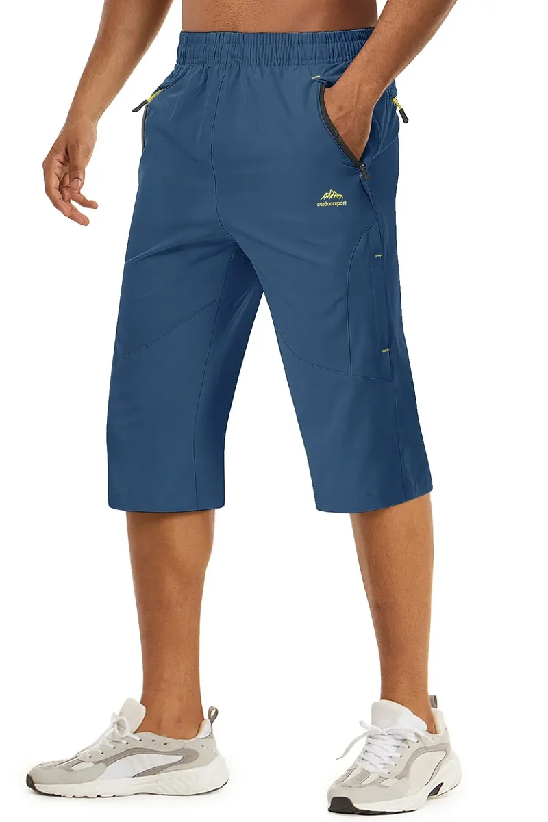 Short longueur 3/4 pour la randonnée avec poches zippées pour homme "Planète Rando - PT255"