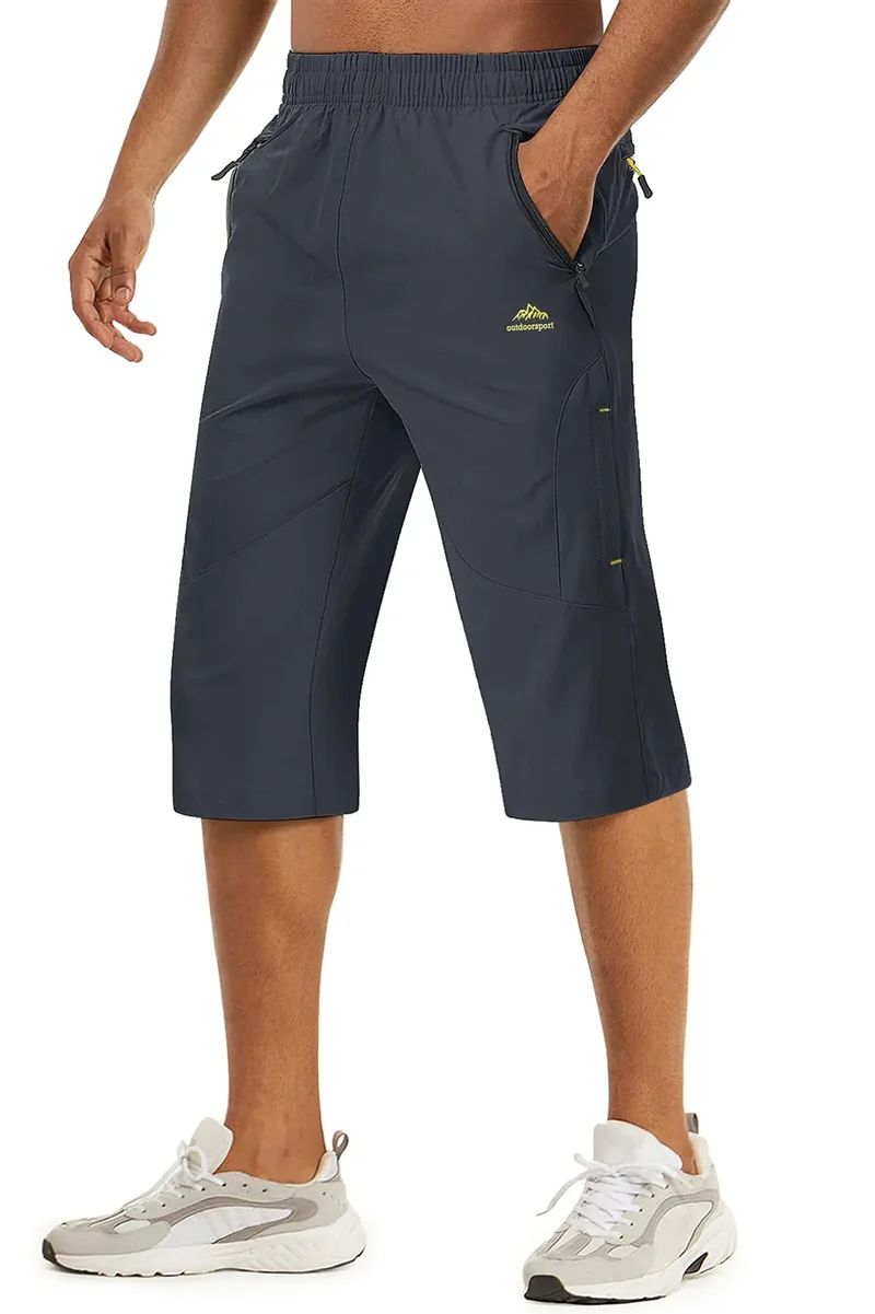 Short longueur 3/4 pour la randonnée avec poches zippées pour homme "Planète Rando - PT255"