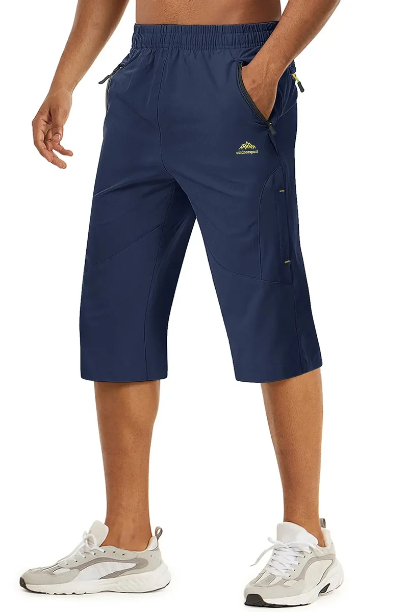 Short longueur 3/4 pour la randonnée avec poches zippées pour homme "Planète Rando - PT255"