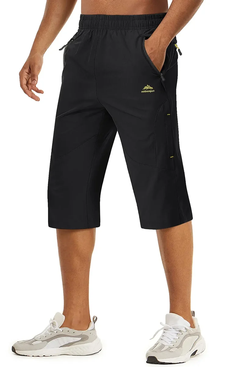 Short longueur 3/4 pour la randonnée avec poches zippées pour homme "Planète Rando - PT255"