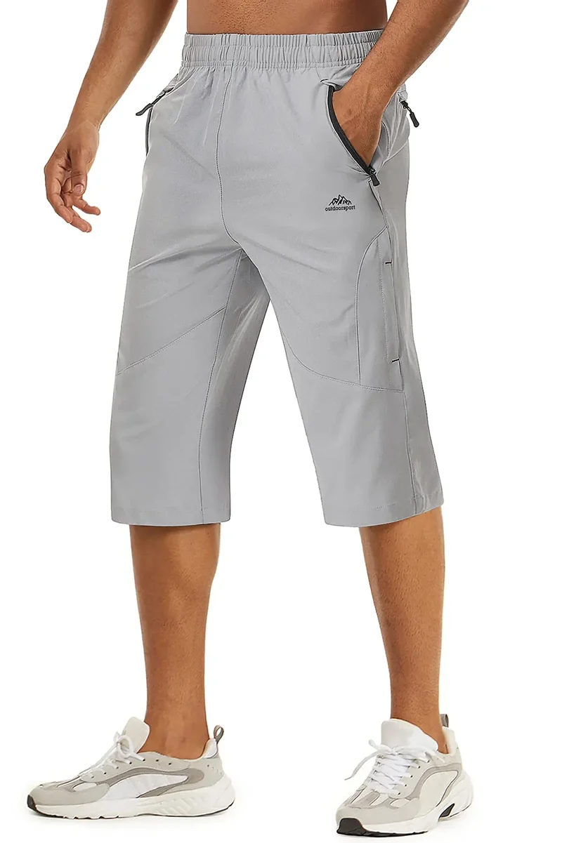 Short longueur 3/4 pour la randonnée avec poches zippées pour homme "Planète Rando - PT255"
