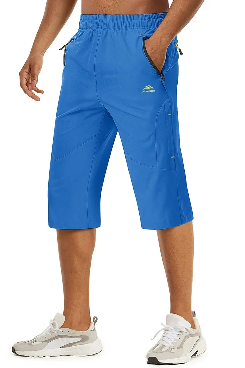 Short longueur 3/4 pour la randonnée avec poches zippées pour homme "Planète Rando - PT255"