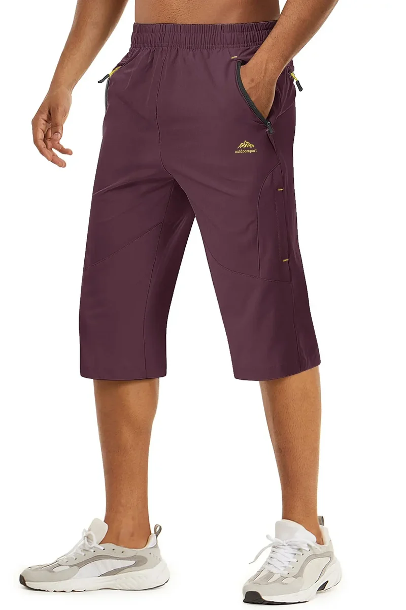 Short longueur 3/4 pour la randonnée avec poches zippées pour homme "Planète Rando - PT255"