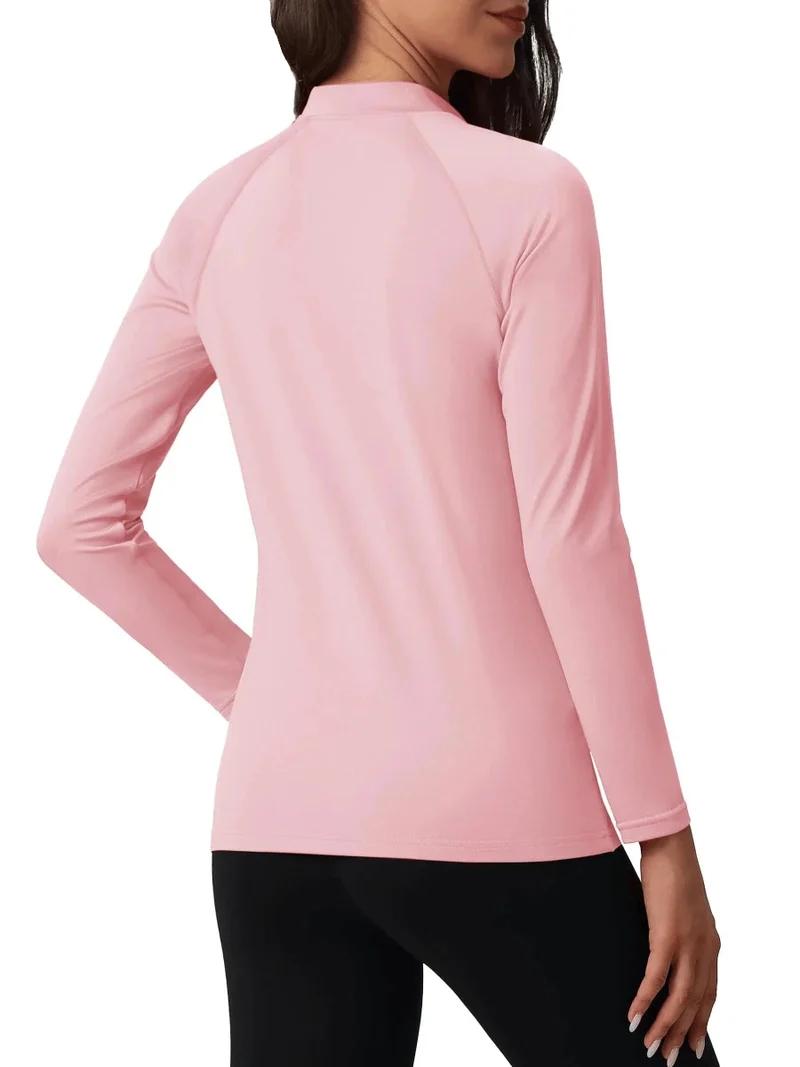Sous-vêtement technique / sous-pull d'hiver doublé polaire pour femme "Planète Rando - TS329"