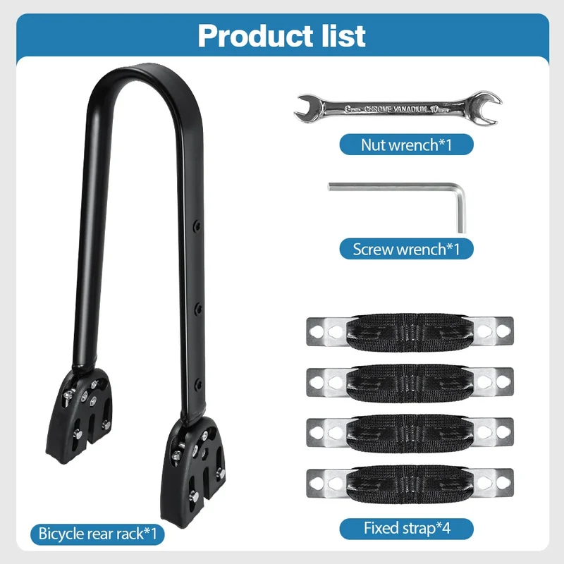 Porte sacoche sur fixation arrière en alliage d'aluminium pour VTT / Gravel "Newboler - HOL005 series"