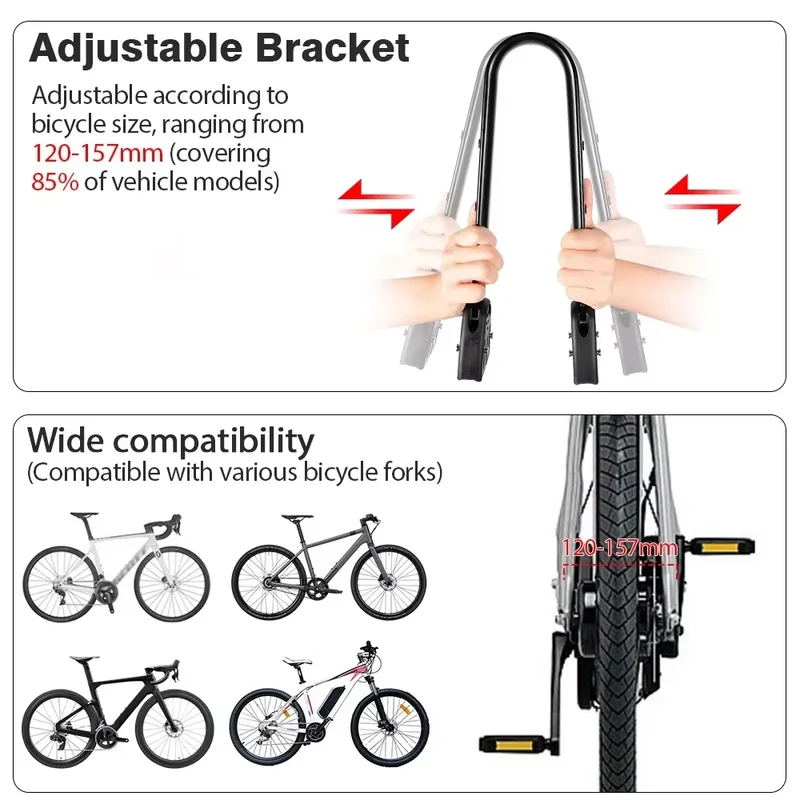 Porte sacoche sur fixation arrière en alliage d'aluminium pour VTT / Gravel "Newboler - HOL005 series"