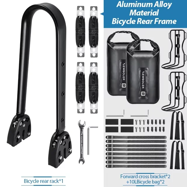 Porte sacoche sur fixation arrière en alliage d'aluminium pour VTT / Gravel "Newboler - HOL005 series"