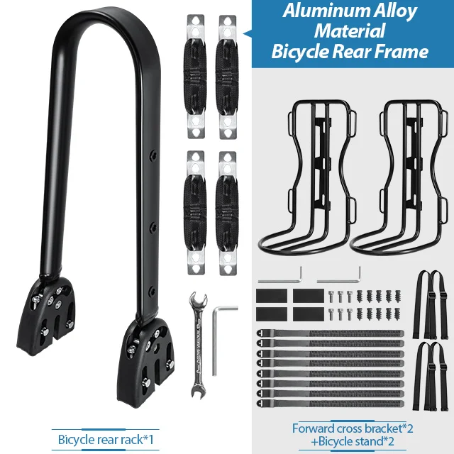 Porte sacoche sur fixation arrière en alliage d'aluminium pour VTT / Gravel "Newboler - HOL005 series"