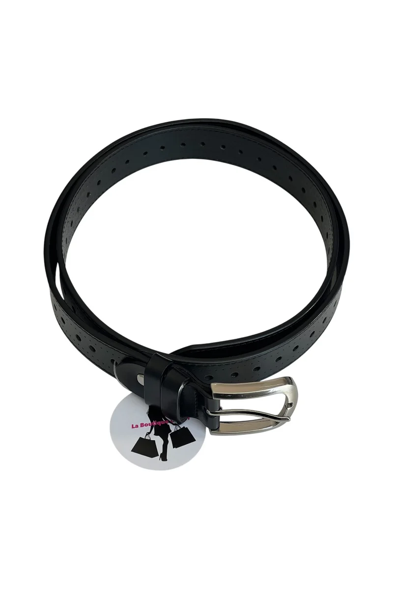 CEINTURE CUIR PERFOREE TU - 02972