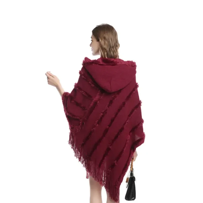 Poncho Avec Capuche