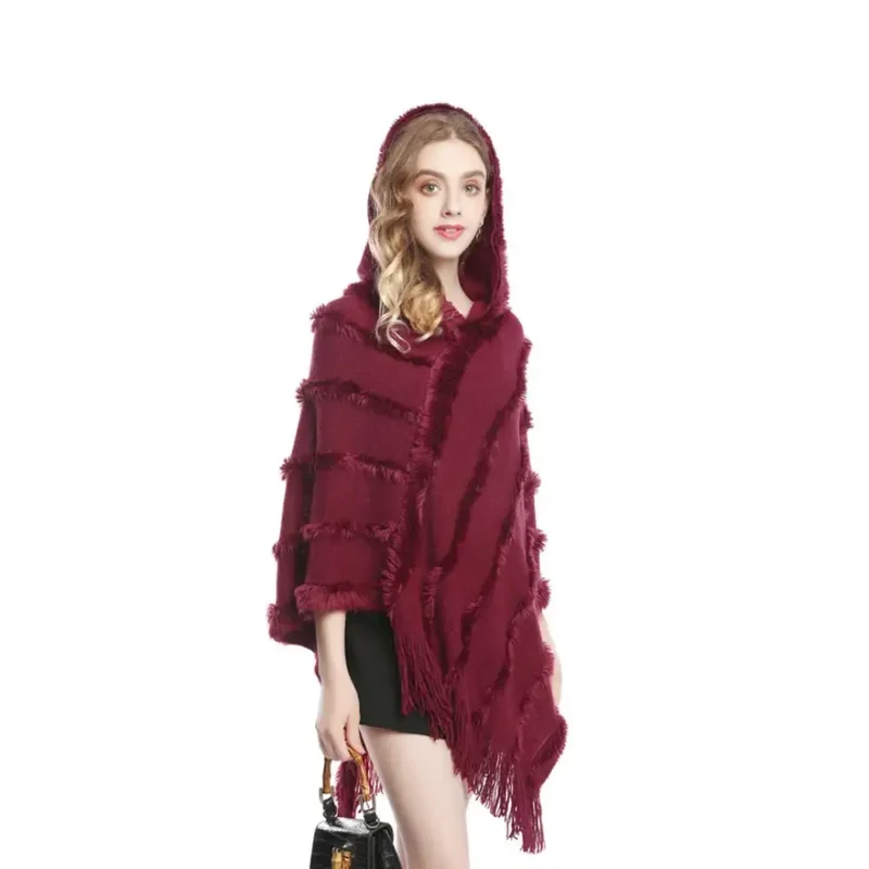 Poncho Avec Capuche