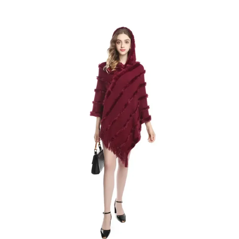 Poncho Avec Capuche