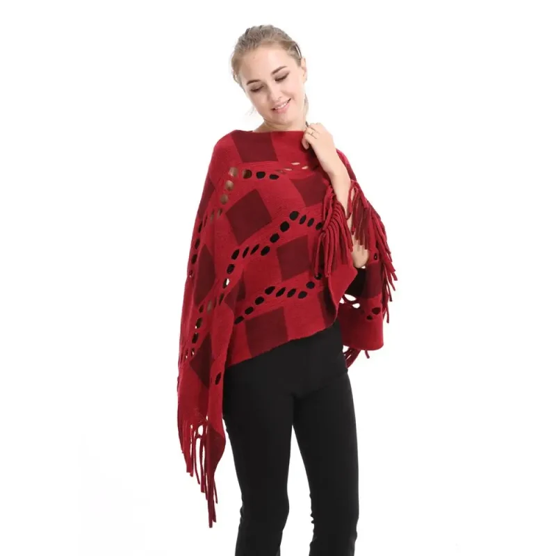 Châle Poncho Pour Femme