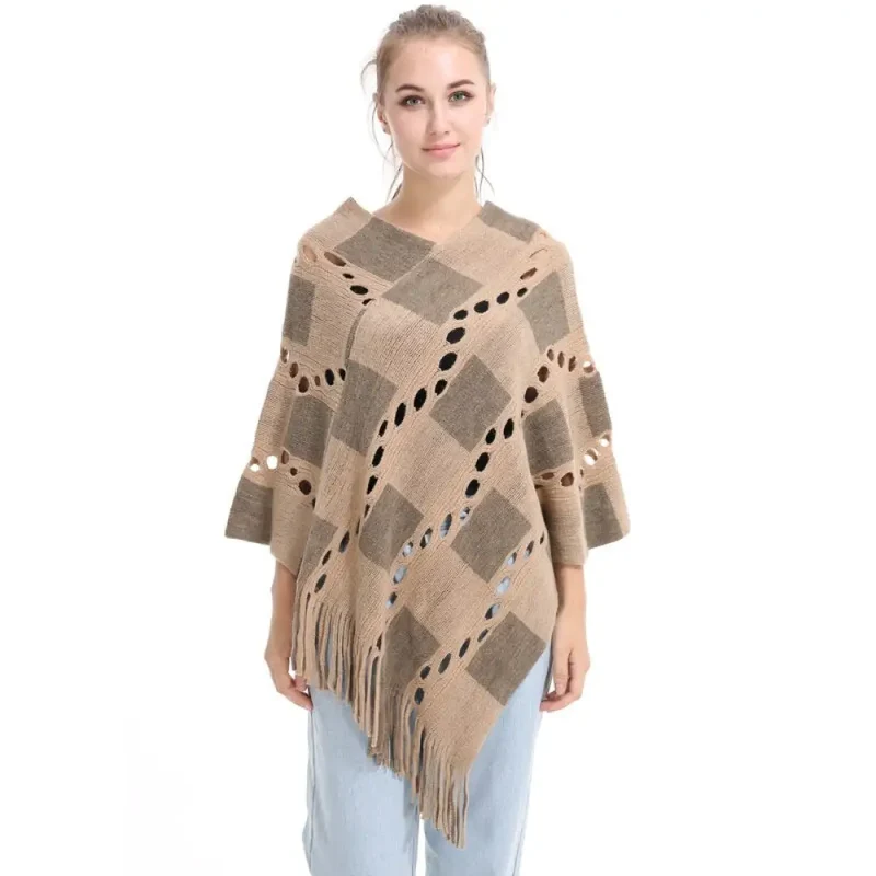 Châle Poncho Pour Femme