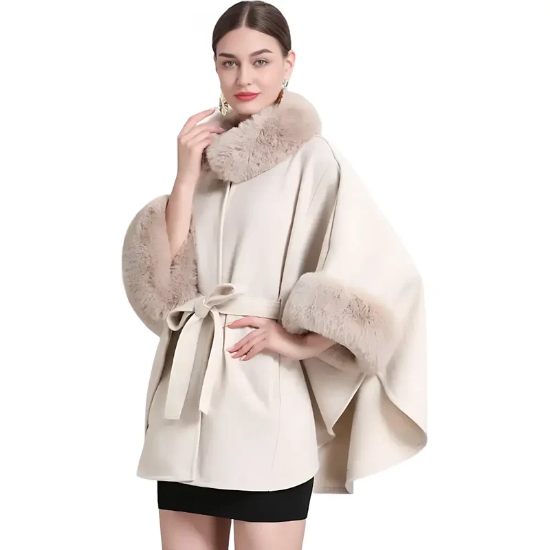 Poncho Doux Pour Femme