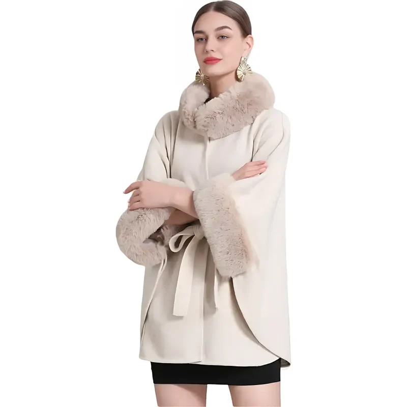 Poncho Doux Pour Femme