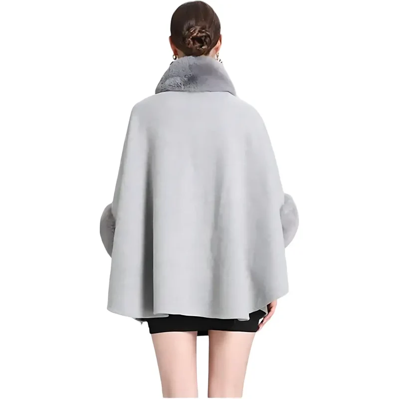 Poncho Doux Pour Femme