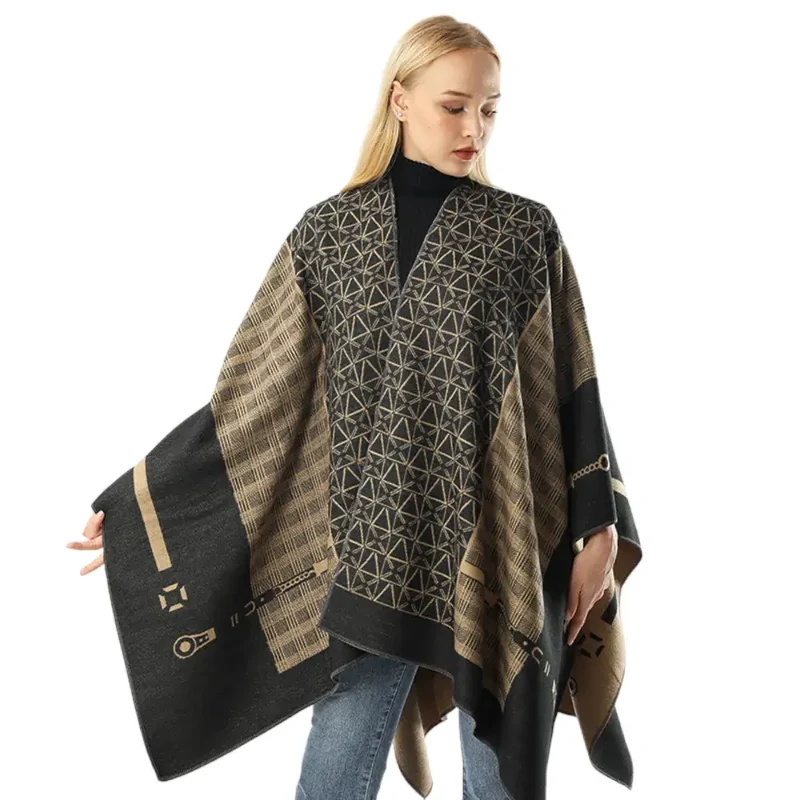 Poncho En Cachemire