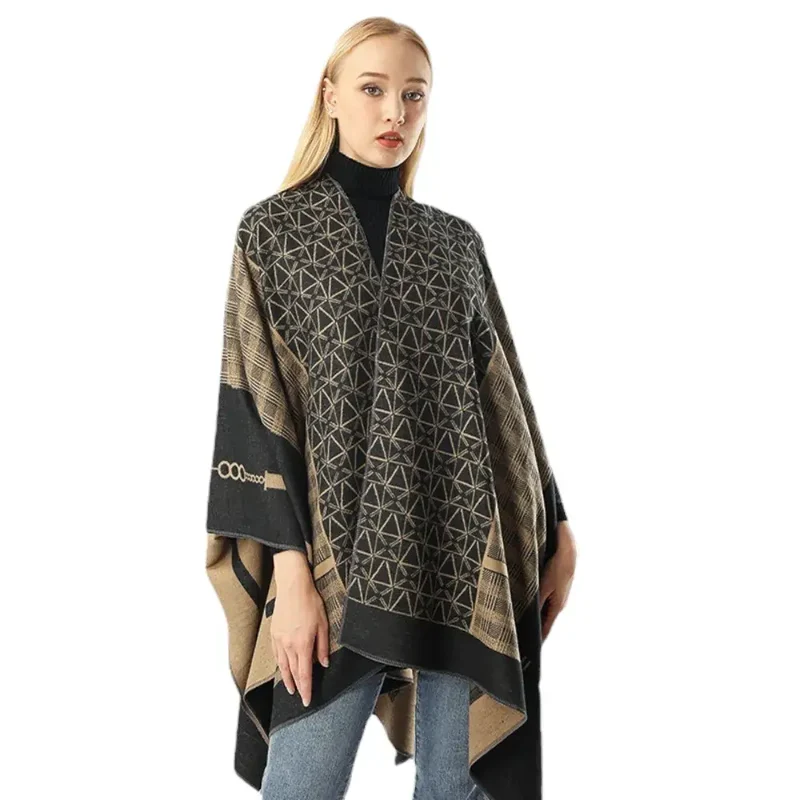 Poncho En Cachemire