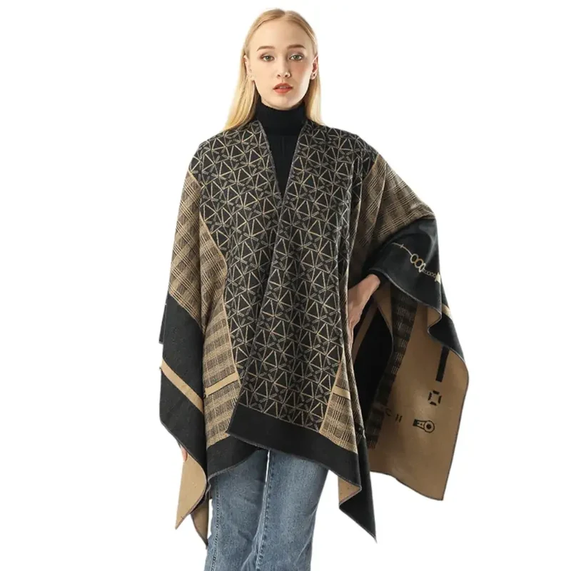Poncho En Cachemire