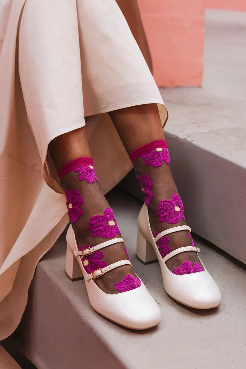 CHAUSSETTES MURANO FUCHSIA