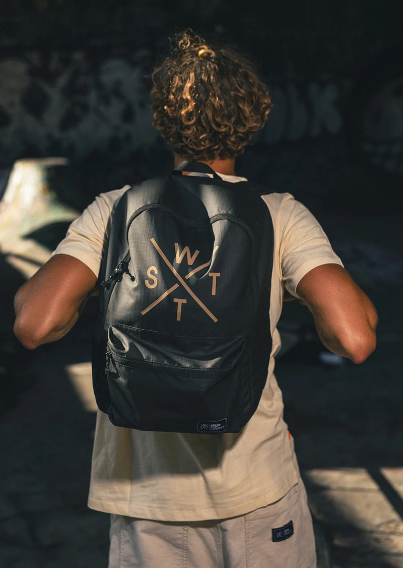 Grand sac à dos R-Pack - Noir / Marron
