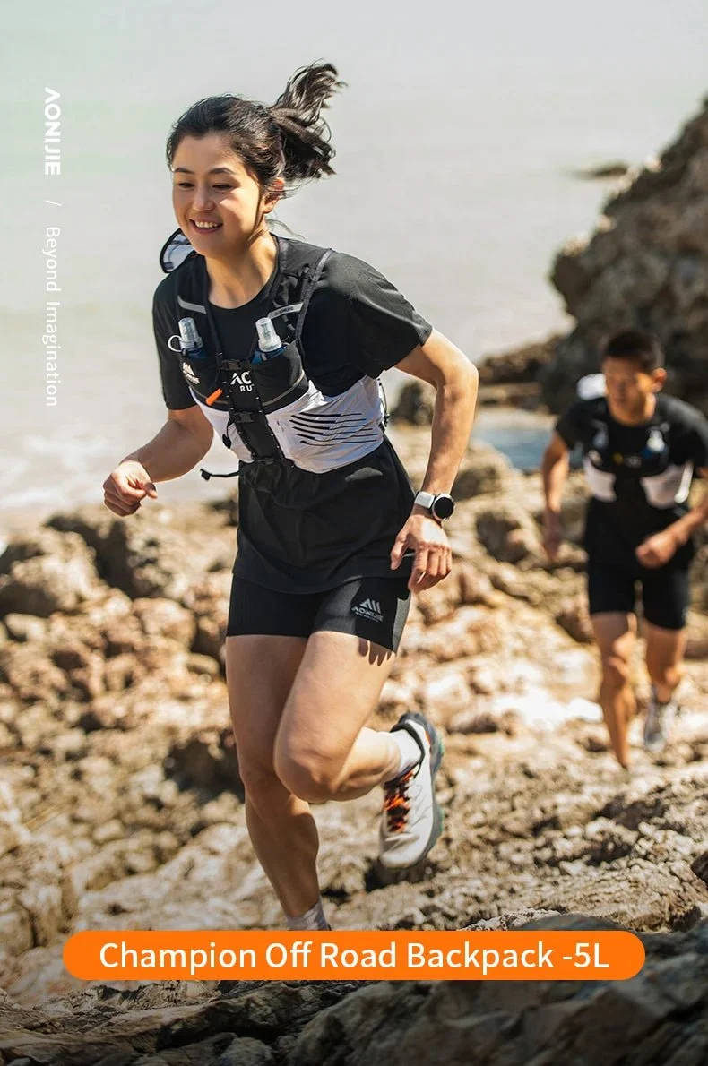 Gilet d'hydratation léger 5L pour le trail, la randonnée et le cyclisme "AONIJIE - C9100"
