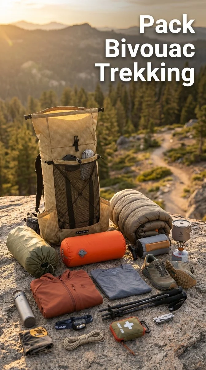 Pack trekking / randonnée homme ou femme "Planete Rando - Bivouac"