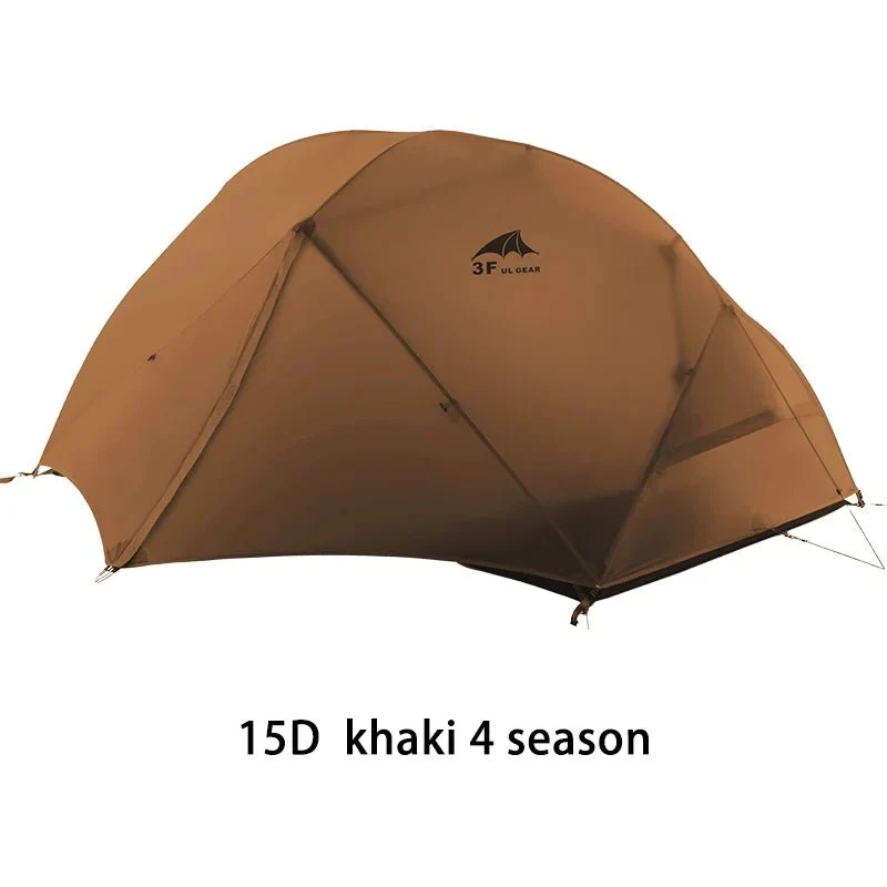 Tente de bivouac / camping double-parois autoportante en nylon ultraléger 15D enduit de silicone "3F UL Gear - Floating Cloud"