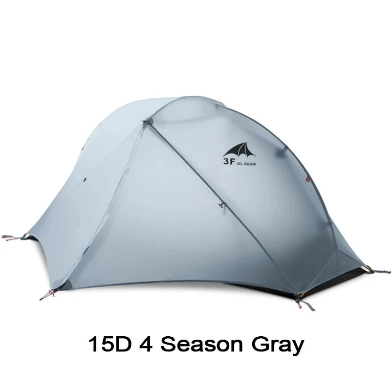 Tente de bivouac / camping double-parois autoportante en nylon ultraléger 15D enduit de silicone "3F UL Gear - Floating Cloud"