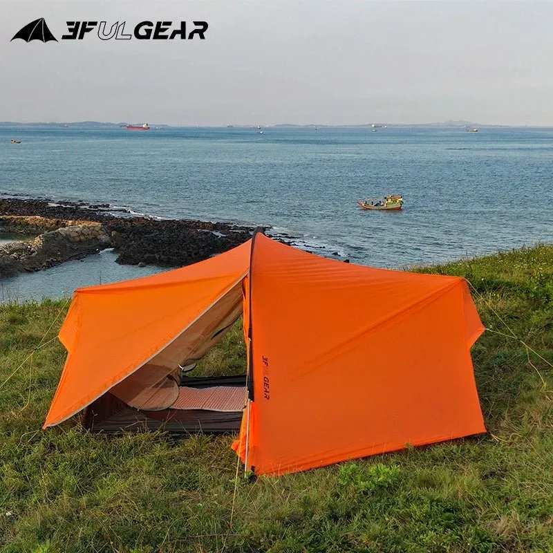 Tente hybride double-parois pour le bivouac / camping avec large espace intérieur 1,9kg "3F UL GEAR - SHELL 2"